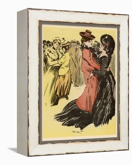 Lesbian Dance Hall Paris-Minartz-Framed Premier Image Canvas