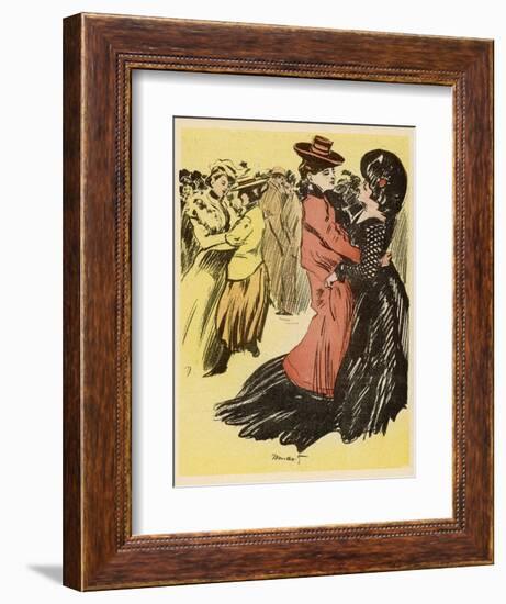 Lesbian Dance Hall Paris-Minartz-Framed Photographic Print