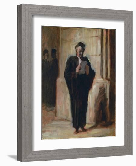 Lesender Advokat-Honoré Daumier-Framed Giclee Print