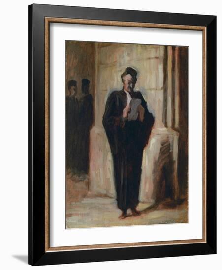 Lesender Advokat-Honoré Daumier-Framed Giclee Print