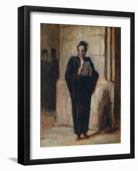 Lesender Advokat-Honoré Daumier-Framed Giclee Print