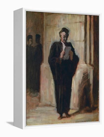 Lesender Advokat-Honoré Daumier-Framed Premier Image Canvas