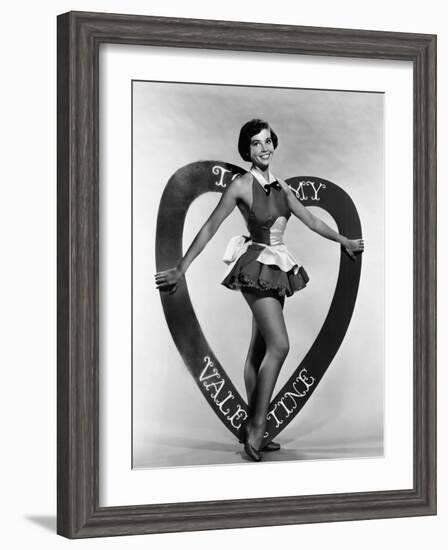 Leslie Caron, Mgm Valentine's Day Pin-Up, Early 1950s-null-Framed Photo