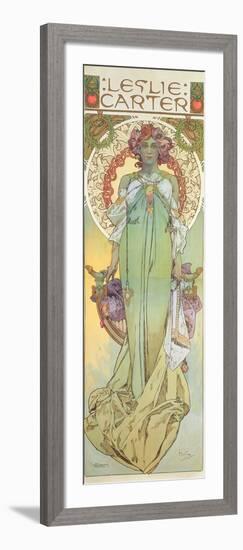 Leslie Carter (1862-1937), 1908-Alphonse Mucha-Framed Giclee Print