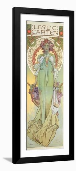 Leslie Carter (1862-1937), 1908-Alphonse Mucha-Framed Giclee Print