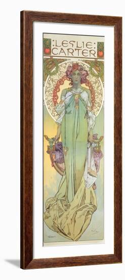Leslie Carter (1862-1937), 1908-Alphonse Mucha-Framed Giclee Print