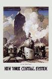 New York, Central Railroad-Leslie Ragan-Giclee Print