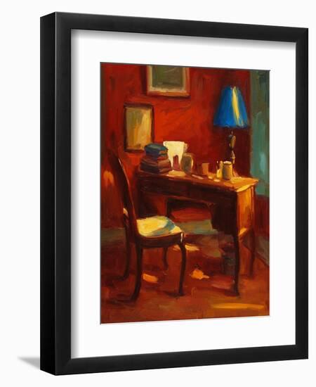 Leslie's Desk-Pam Ingalls-Framed Giclee Print