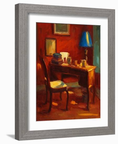 Leslie's Desk-Pam Ingalls-Framed Giclee Print