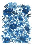 Blue Floral-Leslie Trimbach-Framed Art Print