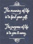 Meaning of Life Chalk-Leslie Wing-Giclee Print