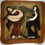 Flute and Harp Duo-Leslie Xuereb-Giclee Print