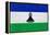 Lesotho Flag Design with Wood Patterning - Flags of the World Series-Philippe Hugonnard-Framed Stretched Canvas