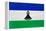 Lesotho Flag Design with Wood Patterning - Flags of the World Series-Philippe Hugonnard-Framed Stretched Canvas