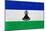 Lesotho Flag Design with Wood Patterning - Flags of the World Series-Philippe Hugonnard-Mounted Art Print