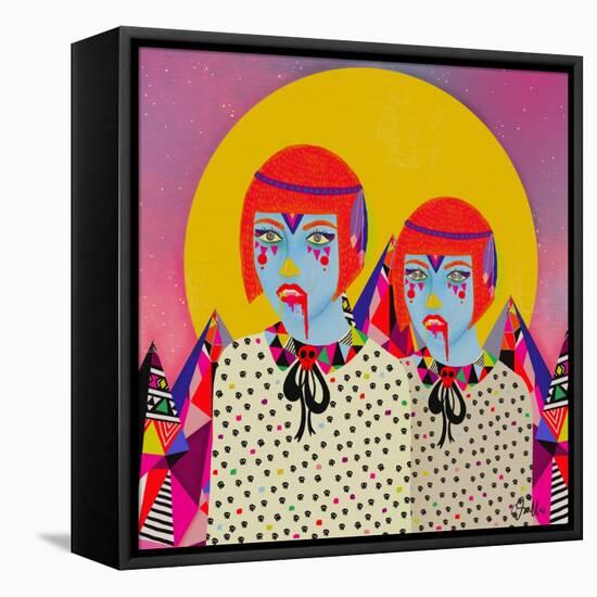 Less Human Everyday-Diela Maharanie-Framed Stretched Canvas