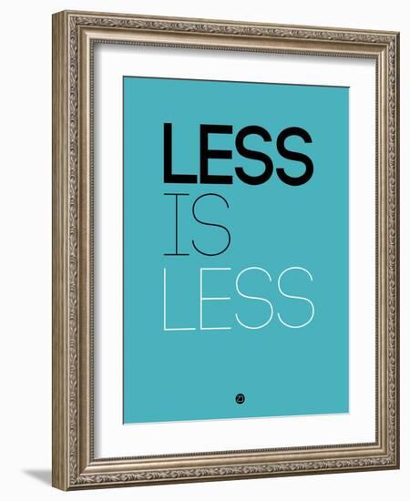 Less Is Less Blue-NaxArt-Framed Art Print