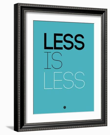 Less Is Less Blue-NaxArt-Framed Art Print