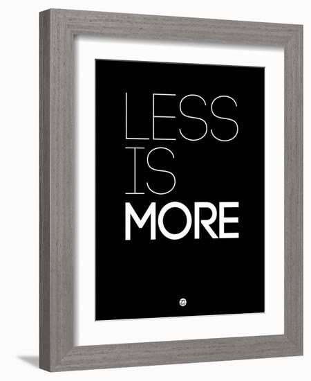 Less Is More Black-NaxArt-Framed Art Print