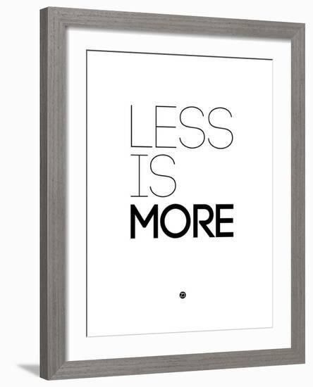 Less Is More White-NaxArt-Framed Art Print