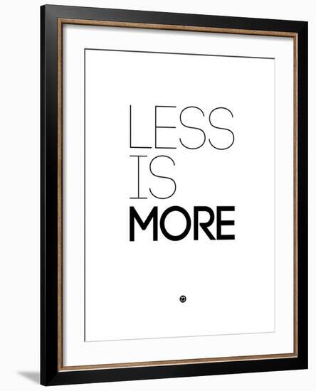 Less Is More White-NaxArt-Framed Art Print
