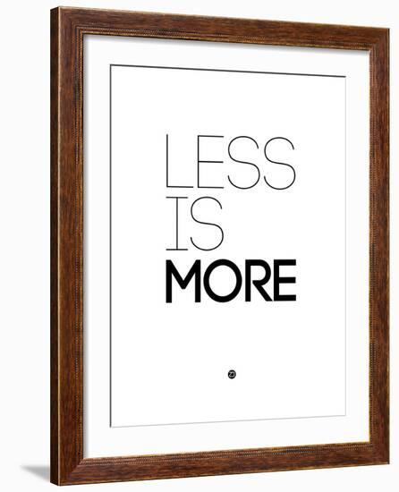 Less Is More White-NaxArt-Framed Art Print