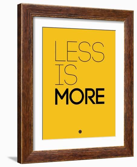 Less Is More Yellow-NaxArt-Framed Art Print