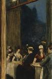 A Berlin Street Scene by Night with Coaches-Lesser Ury-Giclee Print