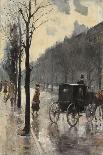 A Berlin Street in the Rain; Berliner Strasse Im Regen-Lesser Ury-Giclee Print