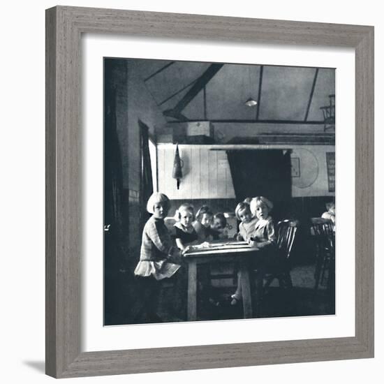 'Lessons for London children in the village hall', 1941-Cecil Beaton-Framed Photographic Print