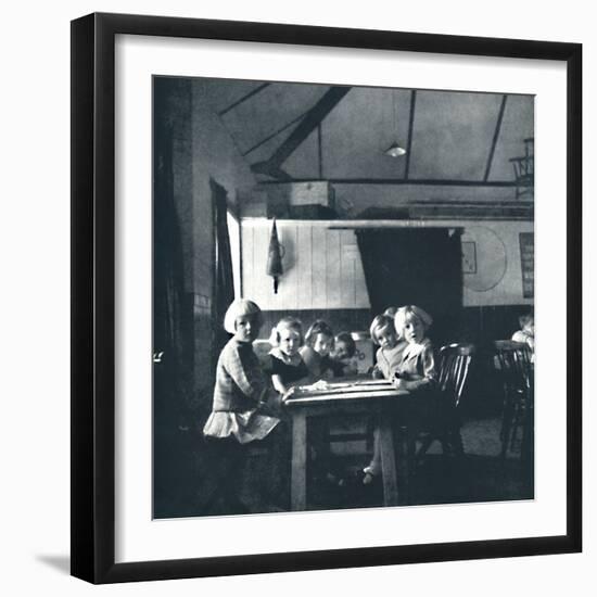 'Lessons for London children in the village hall', 1941-Cecil Beaton-Framed Photographic Print