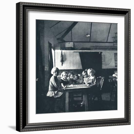 'Lessons for London children in the village hall', 1941-Cecil Beaton-Framed Photographic Print