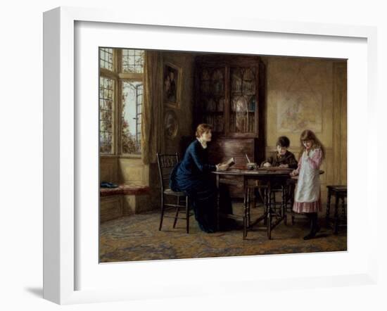 Lessons-Helen Allingham-Framed Giclee Print