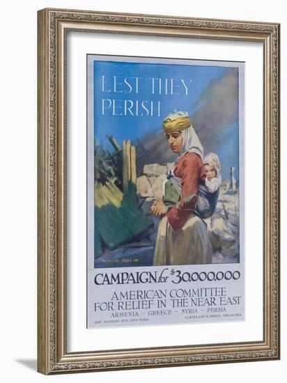 Lest They Perish Poster-null-Framed Giclee Print
