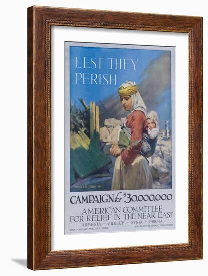 Lest They Perish Poster-null-Framed Giclee Print