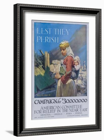 Lest They Perish Poster-null-Framed Giclee Print