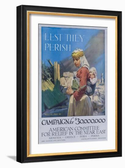 Lest They Perish Poster-null-Framed Giclee Print