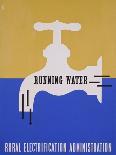 Running Water: Rural Electrification Administration-Lester Beall-Photographic Print