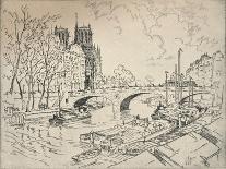 The Seine at Notre Dame, 1915-Lester George Hornby-Premier Image Canvas