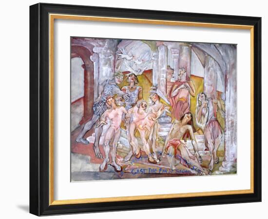 Let Him Who is Without Sin Cast The First Stone-Zelda Fitzgerald-Framed Art Print