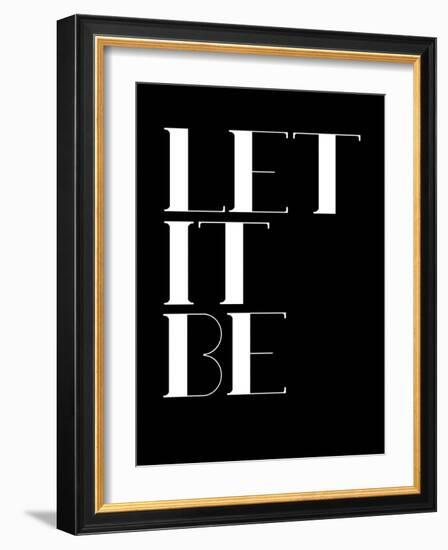 Let it Be Black-NaxArt-Framed Art Print