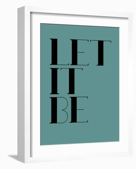 Let it Be Blue-NaxArt-Framed Art Print