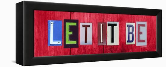 Let It Be-Design Turnpike-Framed Premier Image Canvas