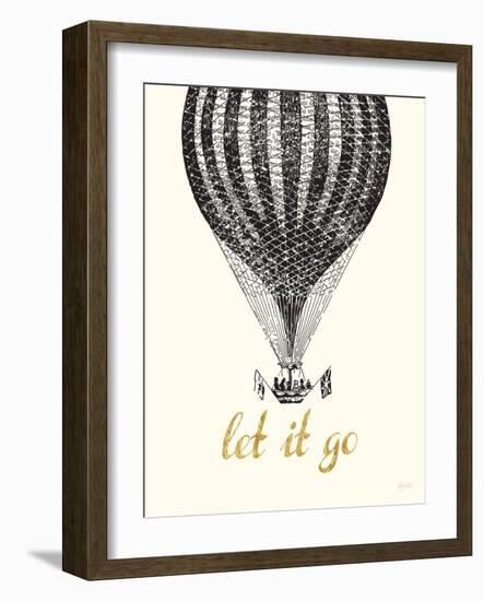 Let It Go Vintage Balloon-Bella Dos Santos-Framed Art Print