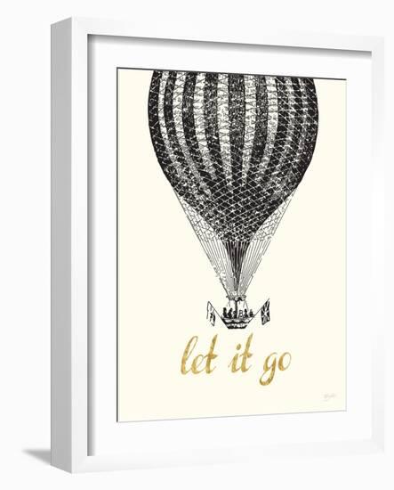 Let It Go Vintage Balloon-Bella Dos Santos-Framed Art Print