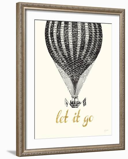 Let It Go Vintage Balloon-Bella Dos Santos-Framed Art Print