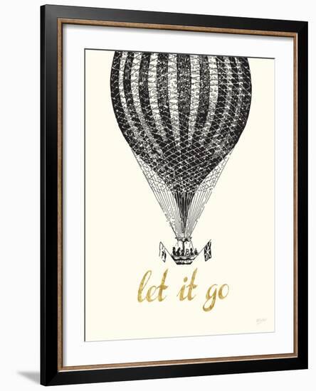 Let It Go Vintage Balloon-Bella Dos Santos-Framed Art Print