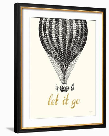 Let It Go Vintage Balloon-Bella Dos Santos-Framed Art Print