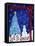 Let It Snow Christmas Tree-Cheryl Bartley-Framed Premier Image Canvas