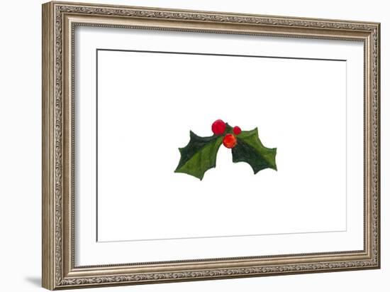 Let it Snow - Holly Berries-Peggy Harris-Framed Giclee Print